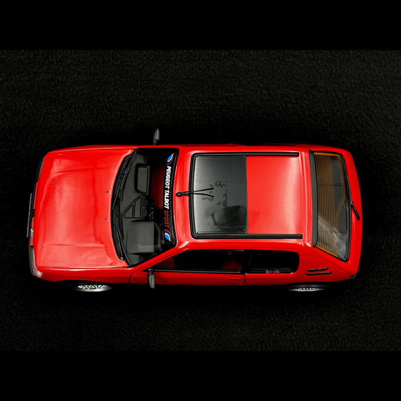 PEUGEOT 205 GTI 1,9 1991 - rouge,1/18, 19cm,Norev,jantes PTS,neuve dans