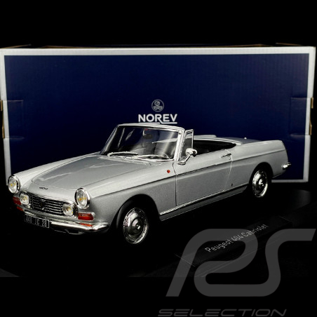 Peugeot 404 Cabriolet 1967 Silber Grau 1/18 Norev 184835