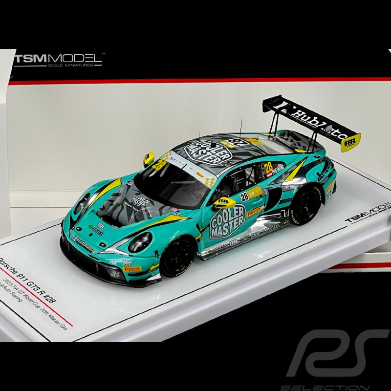 Porsche 911 GT3 R Type 992 n° 28 GP Macau 2023 1/43 TrueScale Models TSM430781