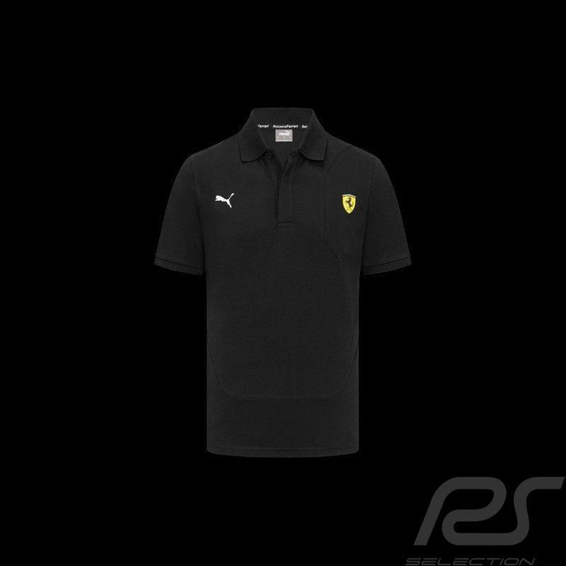 Günstige Ferrari Polo-Shirt F1 Team Leclerc Hamilton Puma Schwarz 701223470-002