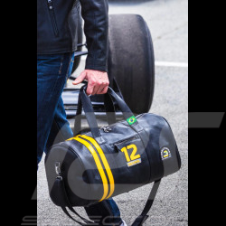 Ayrton Senna Ledertasche Weekender Leder 48h Schwarz 27544-1000
