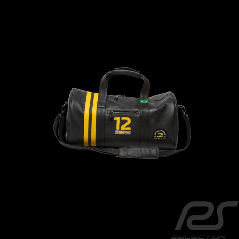 Ayrton Senna Ledertasche Weekender Leder 48h Schwarz 27544-1000