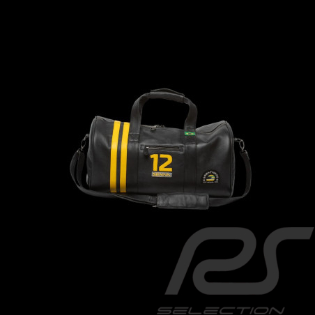 Ayrton Senna Ledertasche Weekender Leder 48h Schwarz 27544-1000