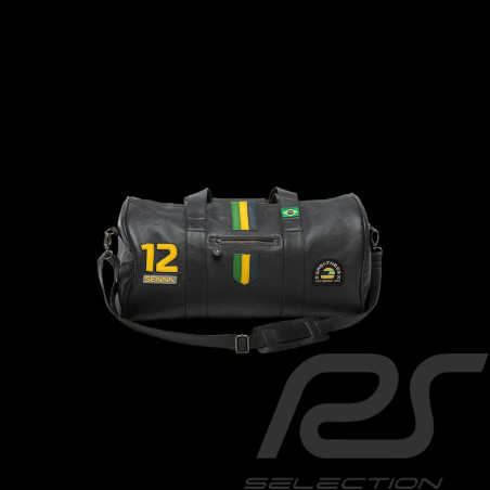 Ayrton Senna Ledertasche Sao Paulo Weekender Leder 48h Marineblau 27552-1000