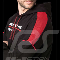 Sweatshirt Porsche Motorsport 4 Collection hoodie à capuche noir / rouge WAP124NFMS - homme