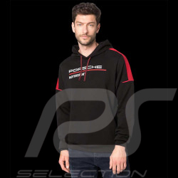 Sweatshirt Porsche Motorsport 4 Collection hoodie à capuche noir / rouge WAP124NFMS - homme