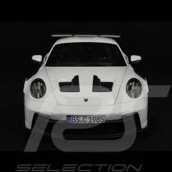 Porsche 911 GT3 RS Type 992 2022 Weiß / Pyrorote Streifen 1/12 Norev 127530