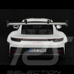 Porsche 911 GT3 RS Type 992 2022 Weiß / Pyrorote Streifen 1/12 Norev 127530