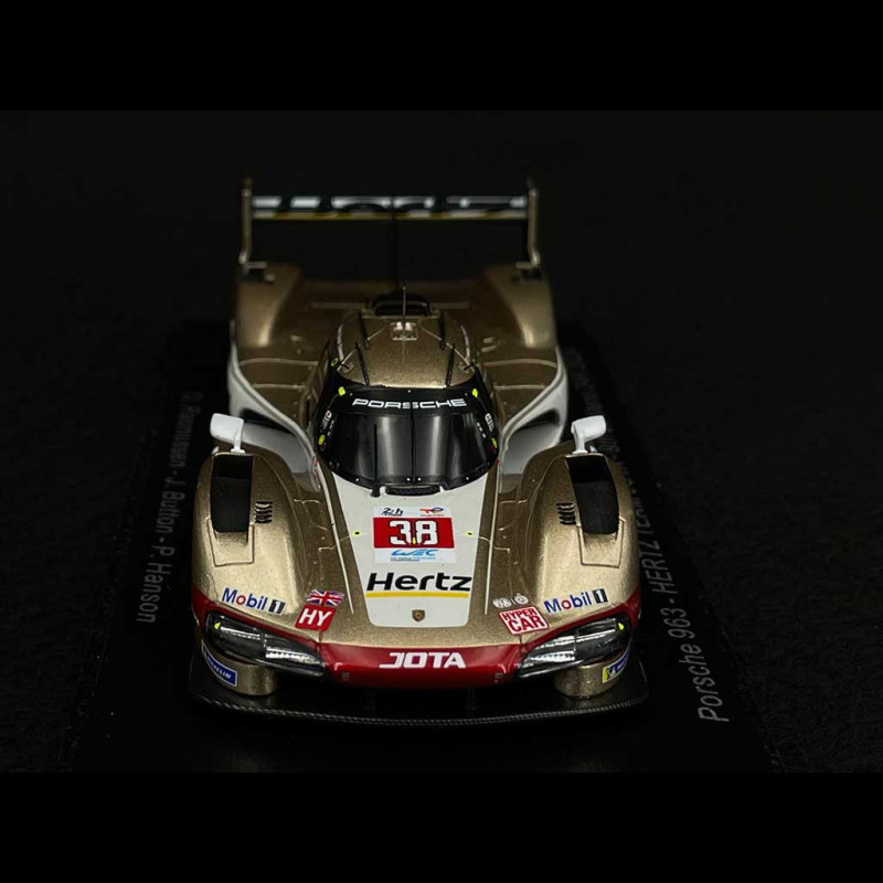 Porsche 963 N°38 Hertz Team Jota – 24H Le Mans 2023 – Spark 1/43 – Résine (prévente)