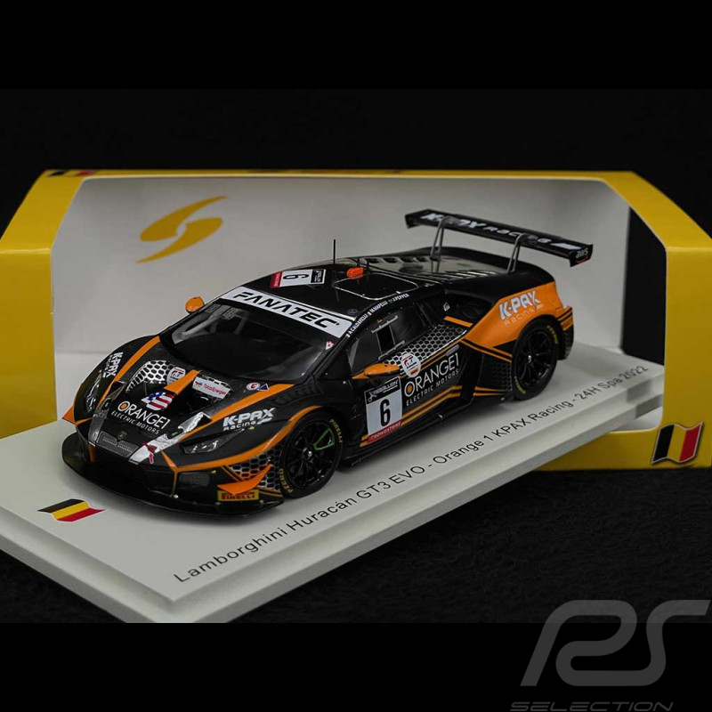 Lamborghini Huracan GT3 Evo n° 6 11ème 24h Spa 2022 1/43 Spark SB505