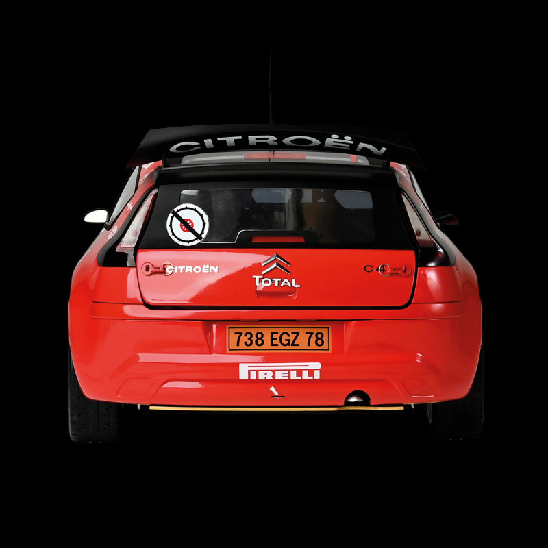 Miniature Citroën C4 WRC 1/43 IXO - N°1 Loeb, Vainqueur Rallye Monte-Carlo 2007