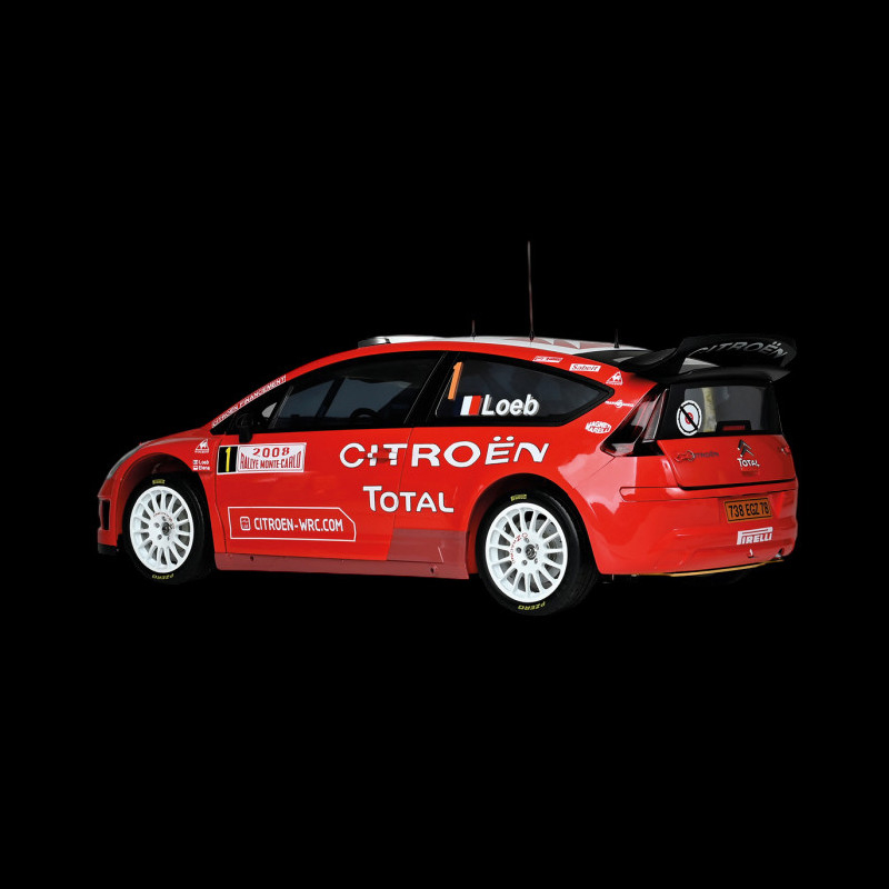 Citroën C4 WRC N°1 Rallye Monte-Carlo 2008 Loeb/Elena - IXO 1/43