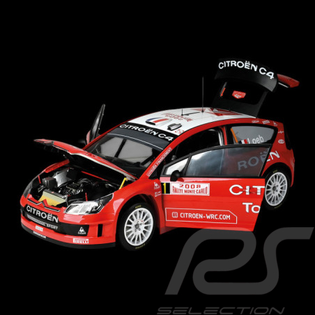 Citroën ASSEMBLED Kit C4 WRC Winner Rallye Monte-Carlo 2008 Loeb 1/8 Models