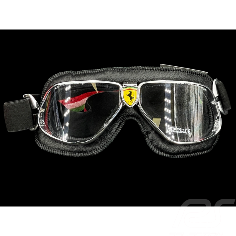 Ferrari Rennfahrerbrille Nannini Vintage Fahrer F1 Team Leclerc / Hamilton Schwarz L0674