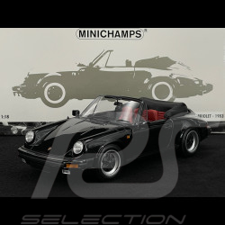 Porsche 911 Carrera 3.2 Cabriolet 1983 Noir 1/18 Minichamps 100063035