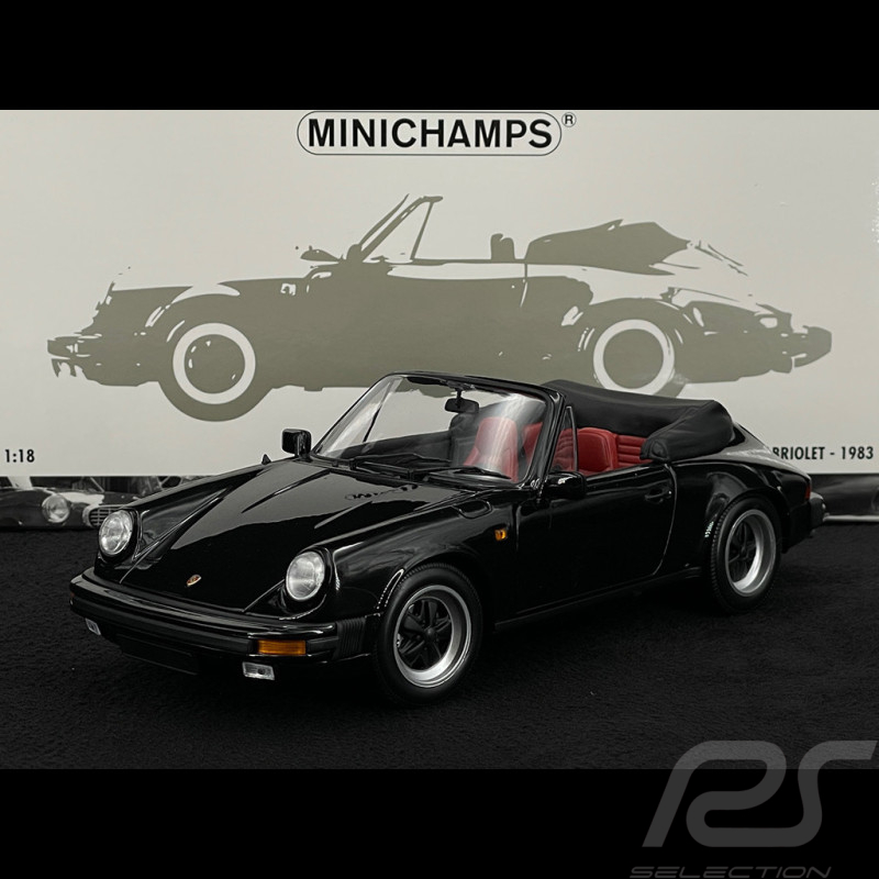 Porsche 911 Carrera 3.2 Cabriolet 1983 Noir 1/18 Minichamps 100063035