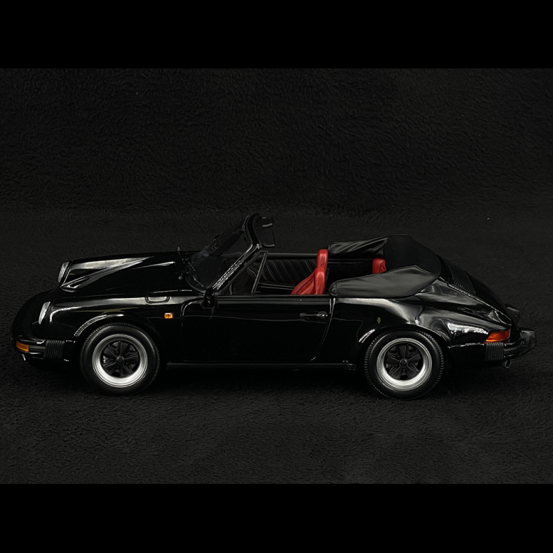 Modèle Réduit Minichamps Porsche 911 Carrera 3.2 Cabriolet Noir 1983 - 1:18 Neuf