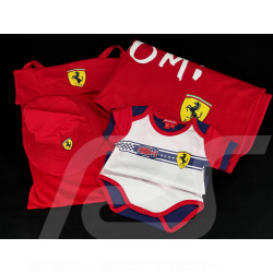 Ferrari Baby Strampler Set F1 Team Leclerc / Hamilton Blanc Rot 42592