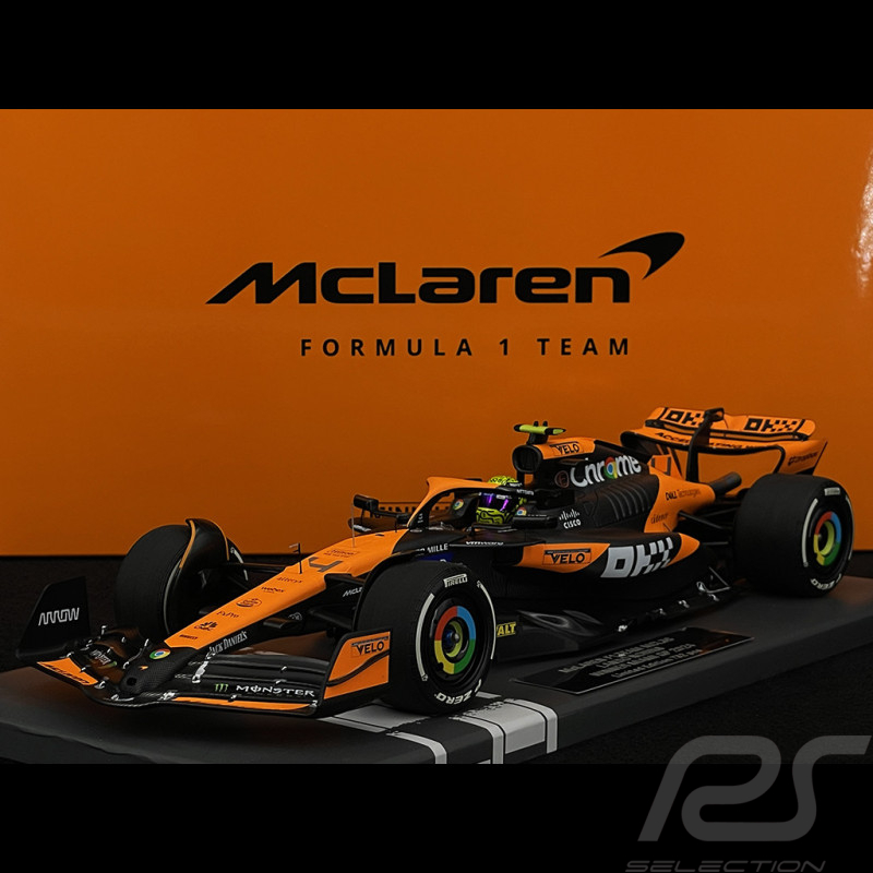 Lando Norris McLaren MCL38 n° 4 Vainqueur GP Miami 2024 F1 1/18 Minichamps 537241904
