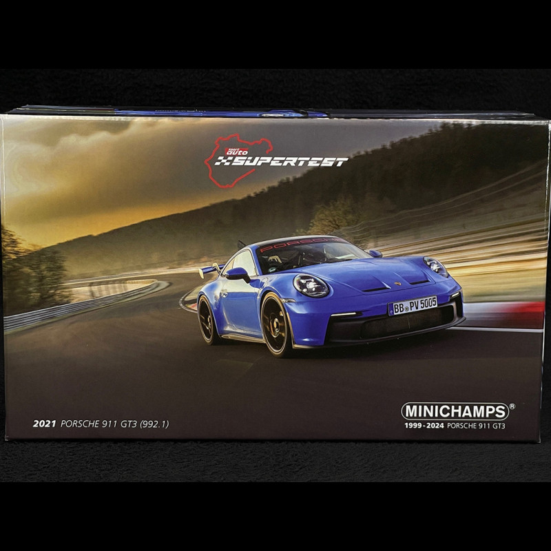 Set of 2 Porsche 911 GT3 Nürburgring Test Type 992 2021 Shark Blue