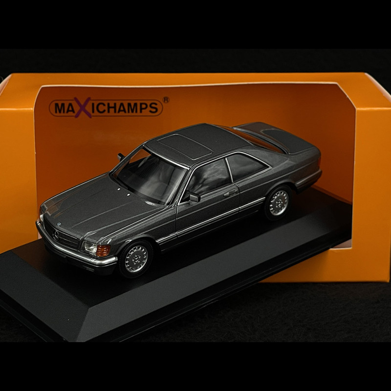 Mercedes 560 SEC 1986 Gris Métallisé - Maxichamps 1/43 - Minichamps Street - Neuf En Boîte