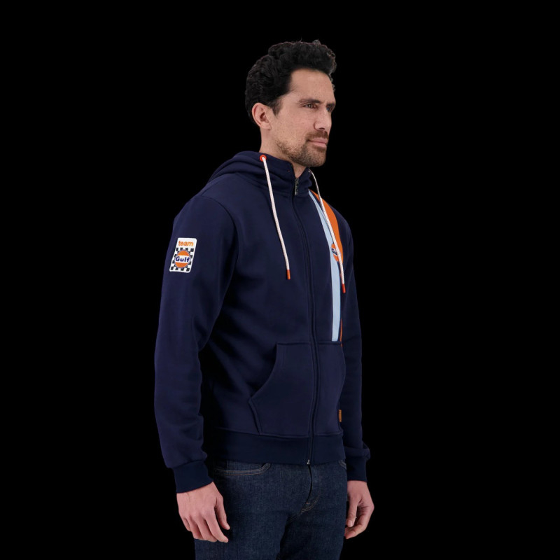 Gilet Hoodie Zip Gulf Timeless History Bleu Clair - Édition Limitée 24h - Neuf Avec étiquettes