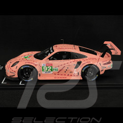 Porsche 911 GT3 RSR type 991 Vainqueur 24h du Mans N° 92 2018 cochon rose 1/18 IXO Models LEGT18003