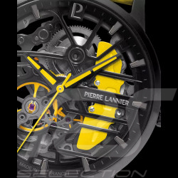 Paddock Automatikuhr Racing Gelb Lederarmband Hergestellt in Frankreich Pierre Lannier 145G849 - damen