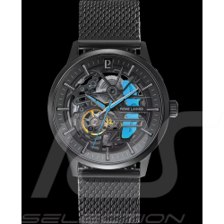 Paddock Automatikuhr Schwarz / Gelb Metallarmband Hergestellt in Frankreich Pierre Lannier 345A469