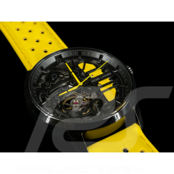 Paddock Automatikuhr Racing Gelb Lederarmband Hergestellt in Frankreich Pierre Lannier 145G849 - damen