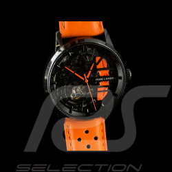 Paddock Automatikuhr Racing Orange Lederarmband Hergestellt in Frankreich Pierre Lannier 145G899 - damen