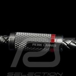 Bracelet Paddock Noir / Rouge Cuir Tressé Pierre Lannier BJ40A1551