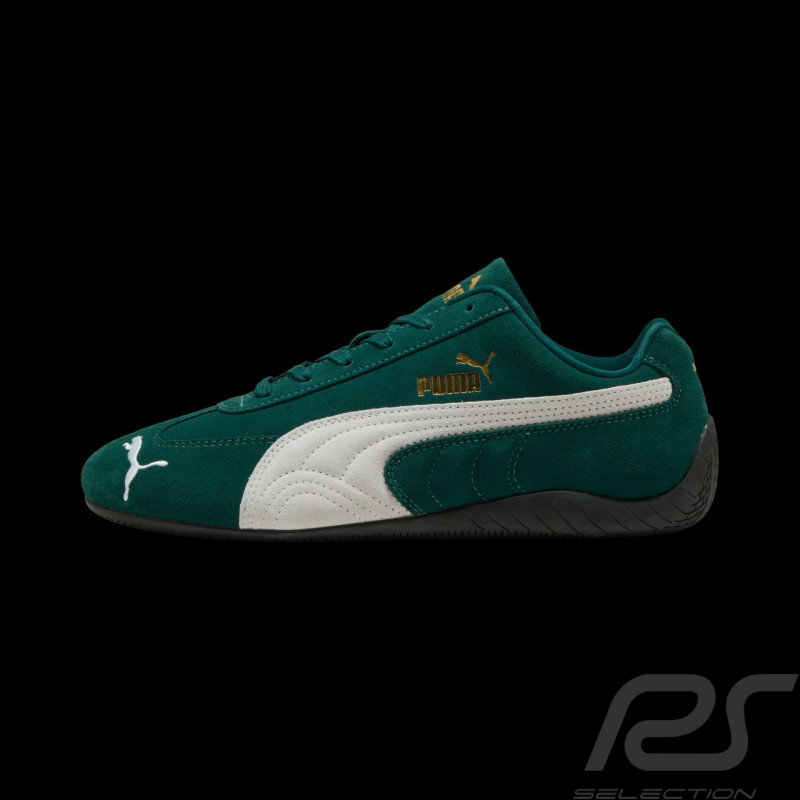 Chaussure Speedcat Puma Sport Sneaker Vert / Blanc 398846-12