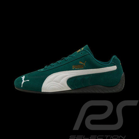 Chaussure Speedcat Puma Sport Sneaker Vert / Blanc 398846-12