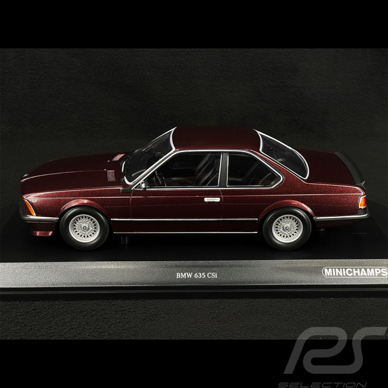 BMW 635 CSI 1982 Rouge Foncé Métallique 1/18 Minichamps 155028105