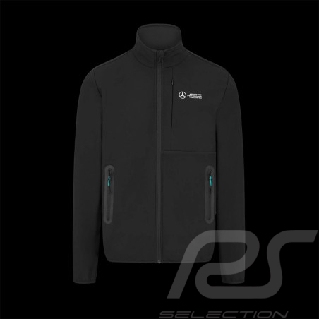 Mercedes Jacke AMG Petronas Softshell F1 Team Russell / Antonelli Schwarz 701227029-001 - herren