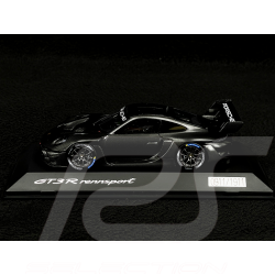Rare Exemplaire 911/1911 Porsche 911 GT3 R Rennsport Type 992 2024 Noir Carbone 1/43 Spark WAP0205040SGTR
