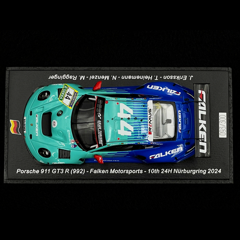 Voiture SPARK Porsche 911 1/43 - Édition 24H Nürburgring 2024 (Eriksson/Heinemann/Menzel/Ra) - Neuf En Résine