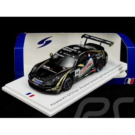 Porsche 911 GT3 Cup Type 992 n° 98 Vainqueur Porsche Carrera Cup France 2023 1/43 Spark SF310