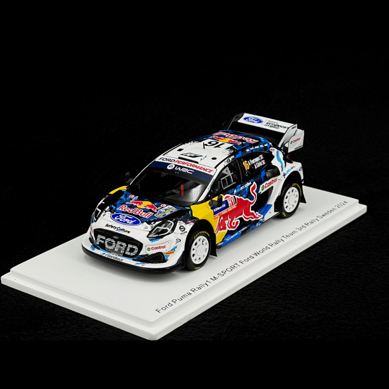 スパーク Ford Puma Rally1 Winner Sweden2023 Spark Ford Puma Rally 1 #8 Tanak Winner Rally Sweden 2023 1