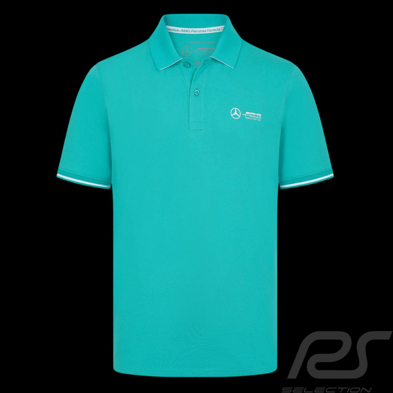Polo Mercedes Pas Cher AMG Petronas F1 Team Russell / Antonelli Vert Petronas 701227036-002 - homme