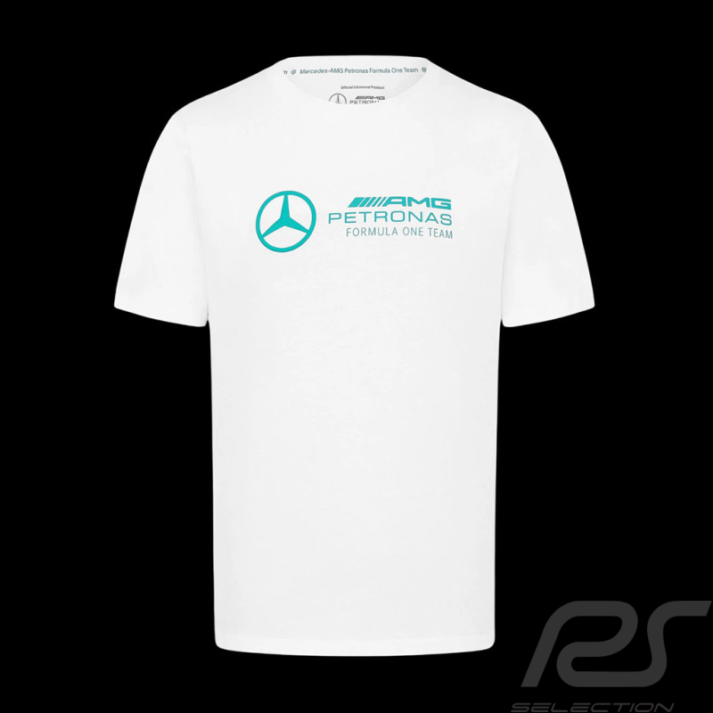 Mercedes T-shirt Günstige AMG Petronas F1 Team Hamilton / Russell / Antonelli Weiß 701227037-002 - herren