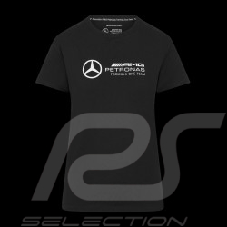 T-shirt Mercedes Pas Cher AMG Petronas F1 Team Hamilton / Russell / Antonelli Noir 701227045-001 - femme
