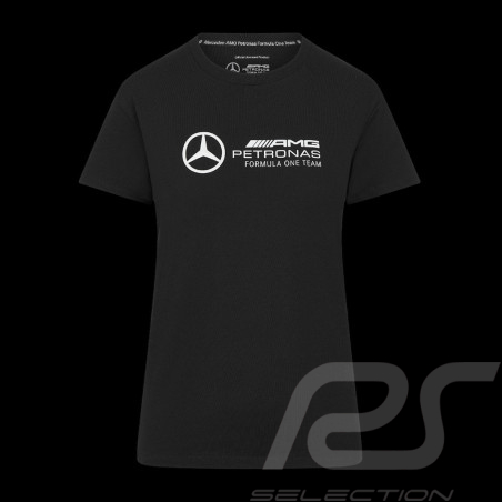 T-shirt Mercedes Pas Cher AMG Petronas F1 Team Hamilton / Russell / Antonelli Noir 701227045-001 - femme