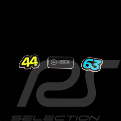 Set de 3 Pins Mercedes Pas Cher AMG Petronas F1 Team Hamilton n° 44 / Russell n° 63 701227069-001