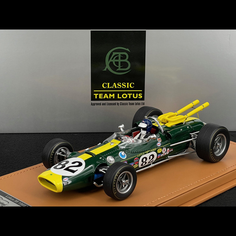 Spark Minimax 1/18 – Lotus 33 N°1 – GP Allemagne 1965 – Jim Clark – Vert/Jaune