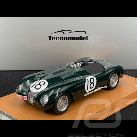 Jaguar Type C Spider n° 18 Sieger 24h Le Mans 1953 1/18 Tecnomodel TM18-290B