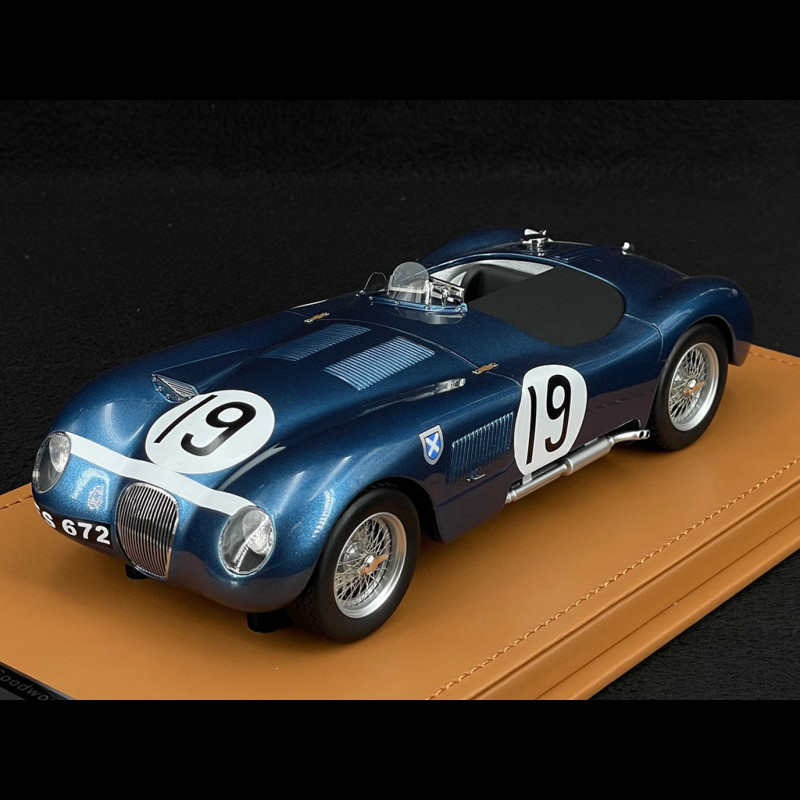 Miniature Jaguar Type C Press 1953 Tecnmodel 1/18 - Occasion, Boîte Et Modèle Très Bon état