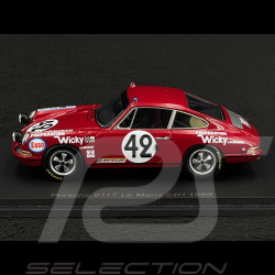Porsche 911T n° 42 24h Le Mans 1969 1/43 Spark S9751