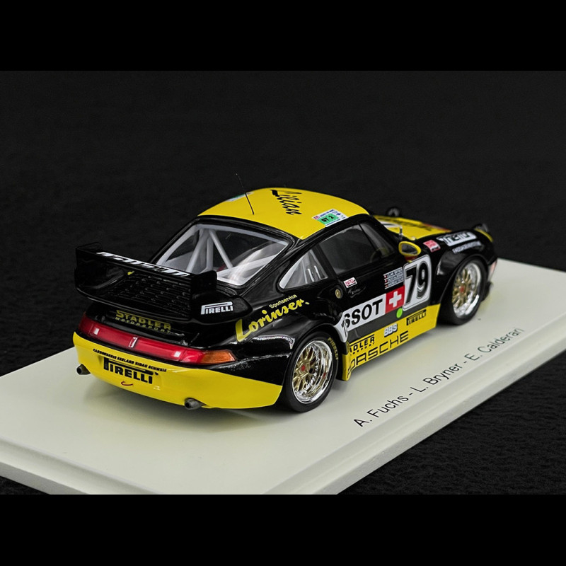 Porsche 911 GT2 Starter 1/43, 24H Du Mans 1995, Jaune, Neuve Sous Blister
